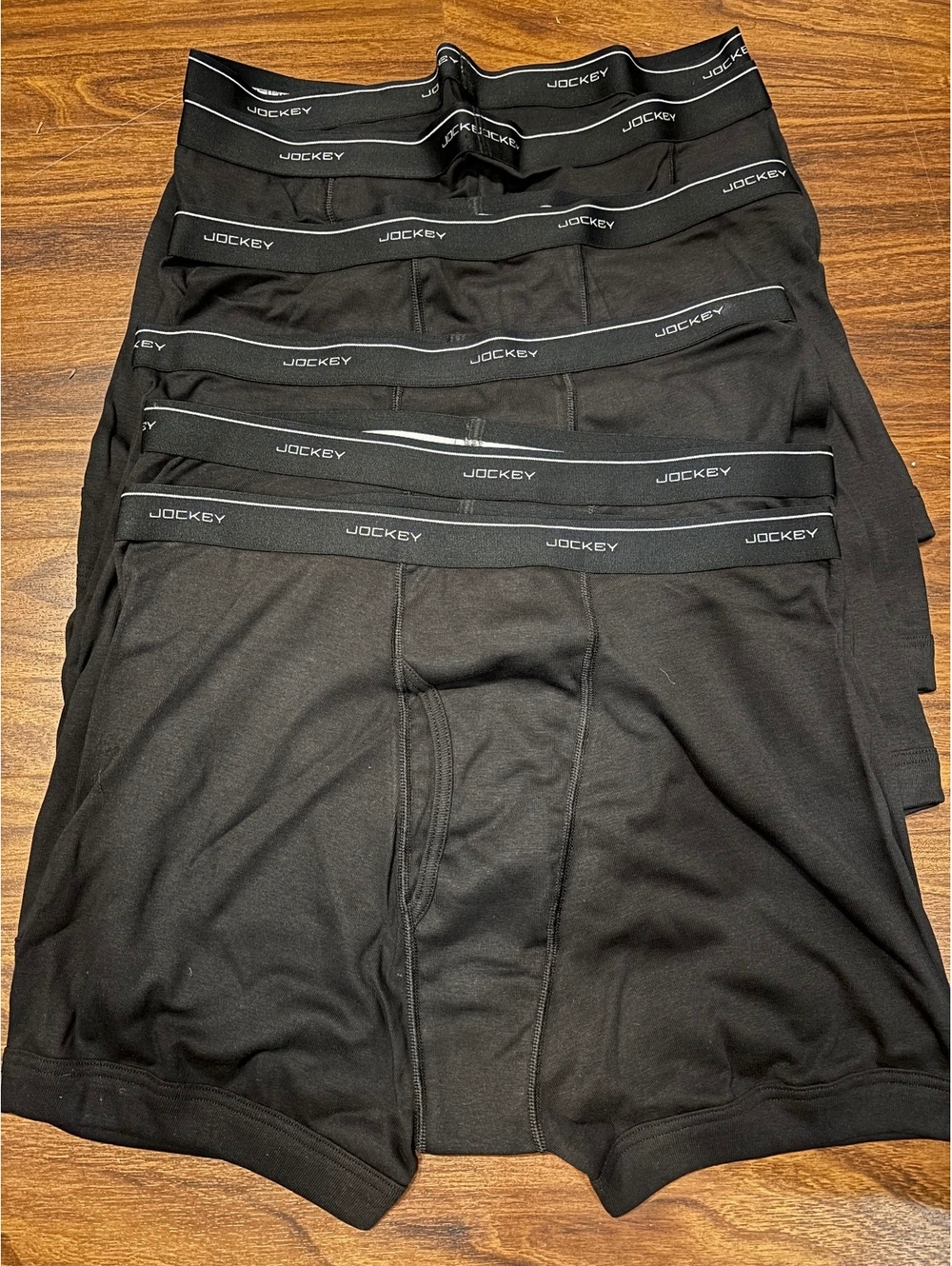 NIB Jockey 100% Cotton Lightweight Classic 5" Boxer Brief - 6 Pack